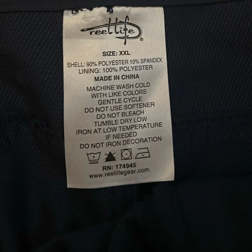 Reel Life Fishing Pants Navy XXL – Quick‎ Dry, Cargo, Outdoor Wear